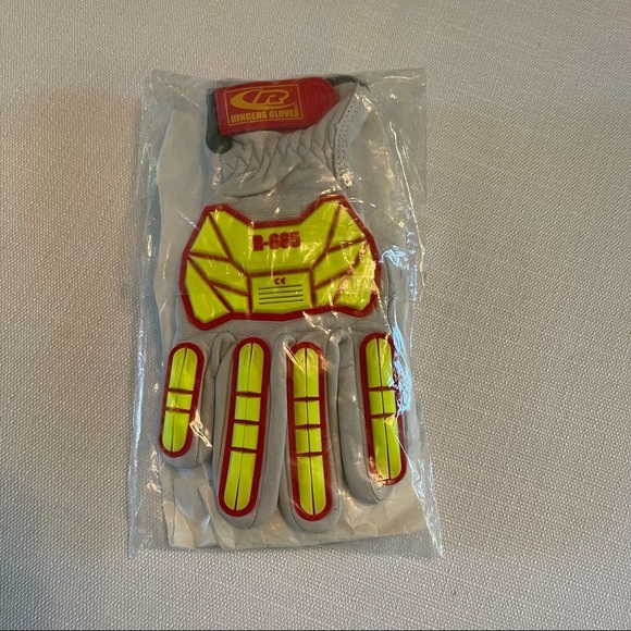 RINGERS GLOVES Hi-Vis Cut Resistant Impact Gloves, A5 Cut Level, Uncoated Size M - Picture 7 of 11